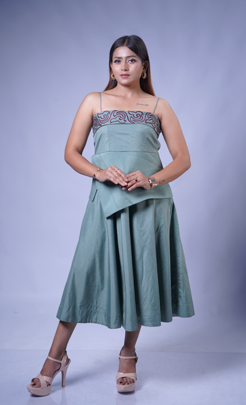 Trevae - The Wild Mint Drape Dress