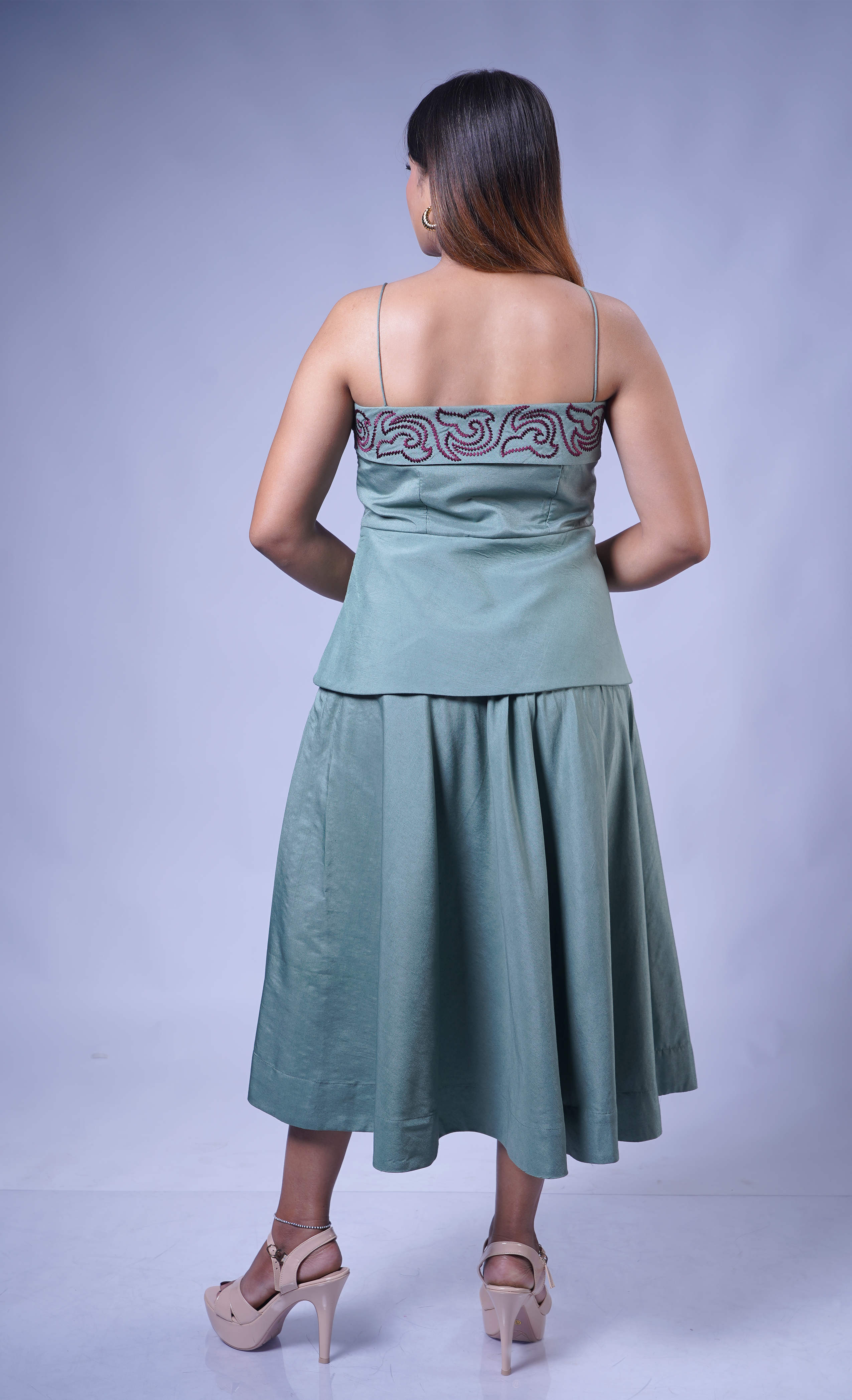 Trevae - The Wild Mint Drape Dress