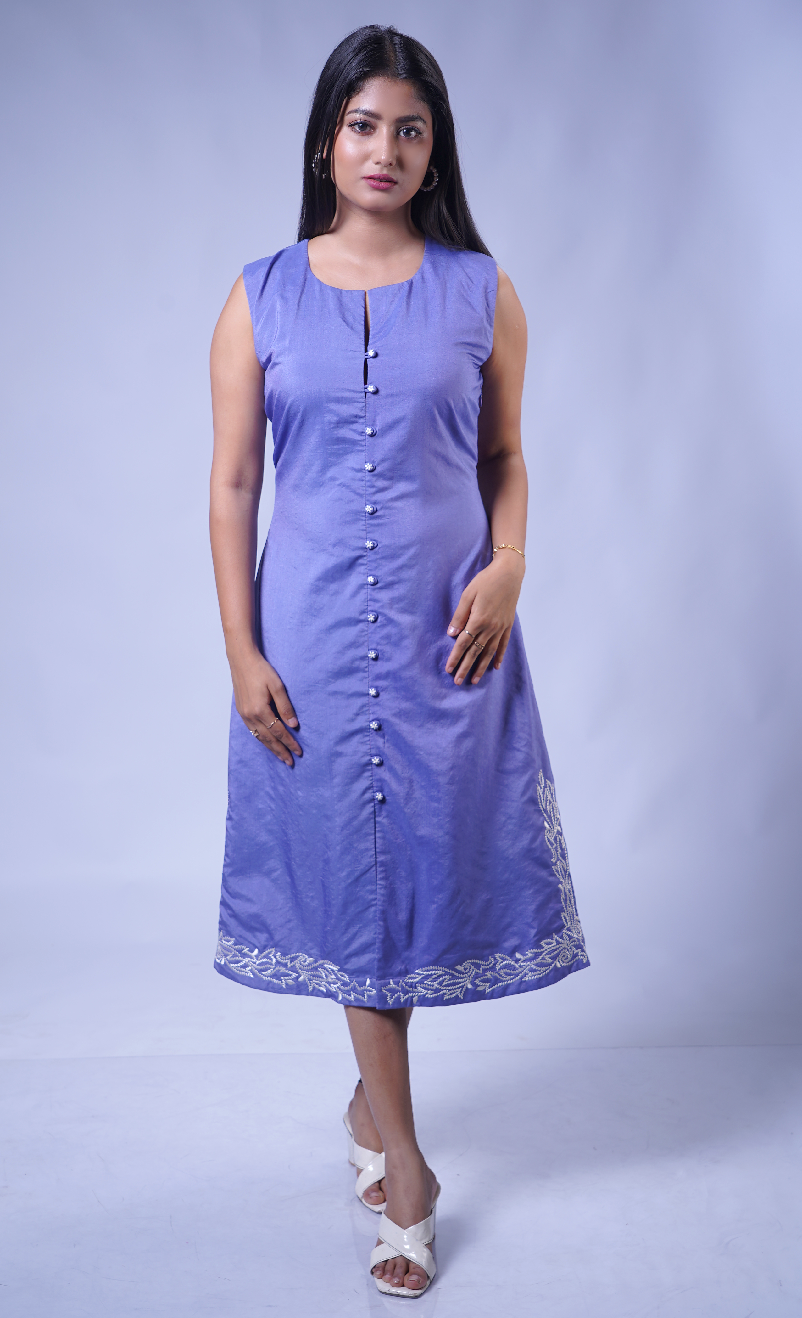 Trevae - The Indigo Frost Dress