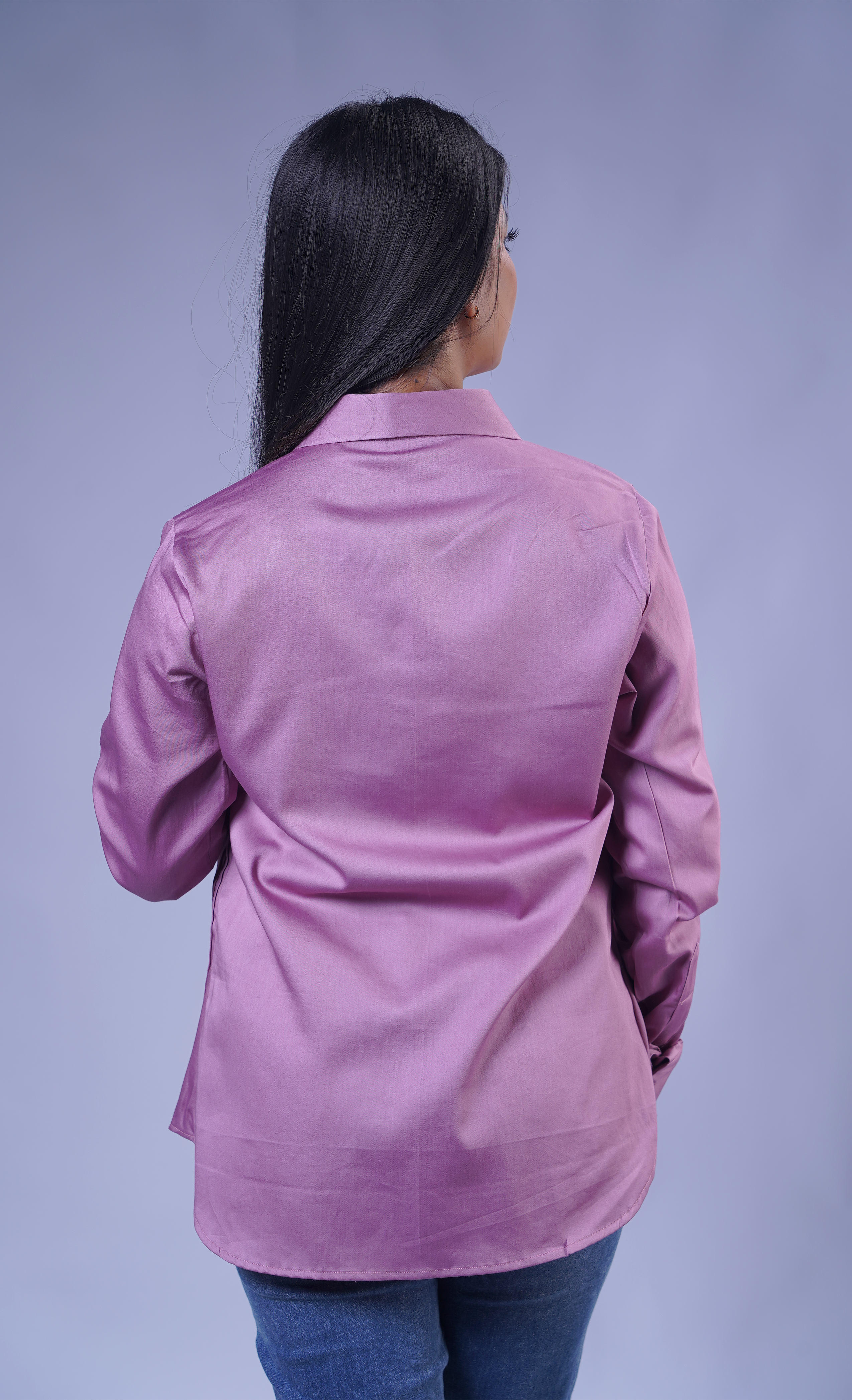 Trevae - The Dusty Rose Lines Pintucks Cotton Shirt