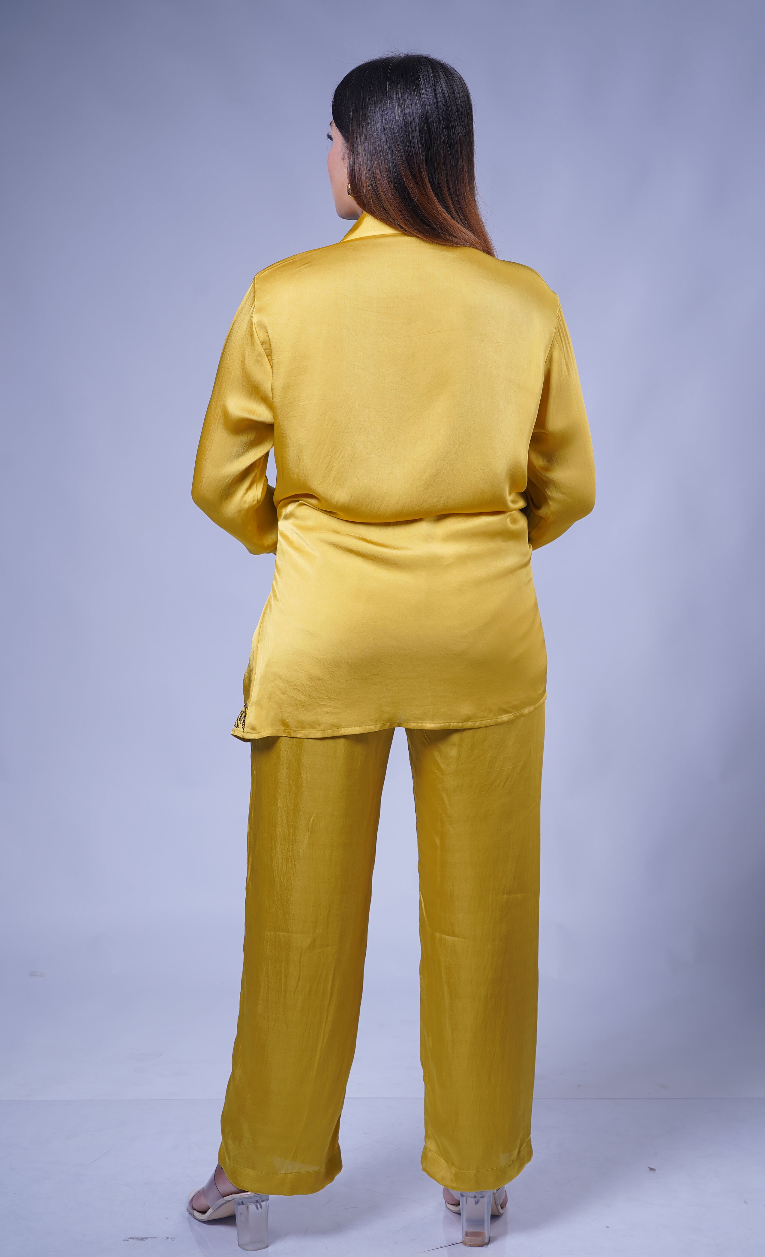 Trevae - The Marigold Muse Golden wrap co-ord set