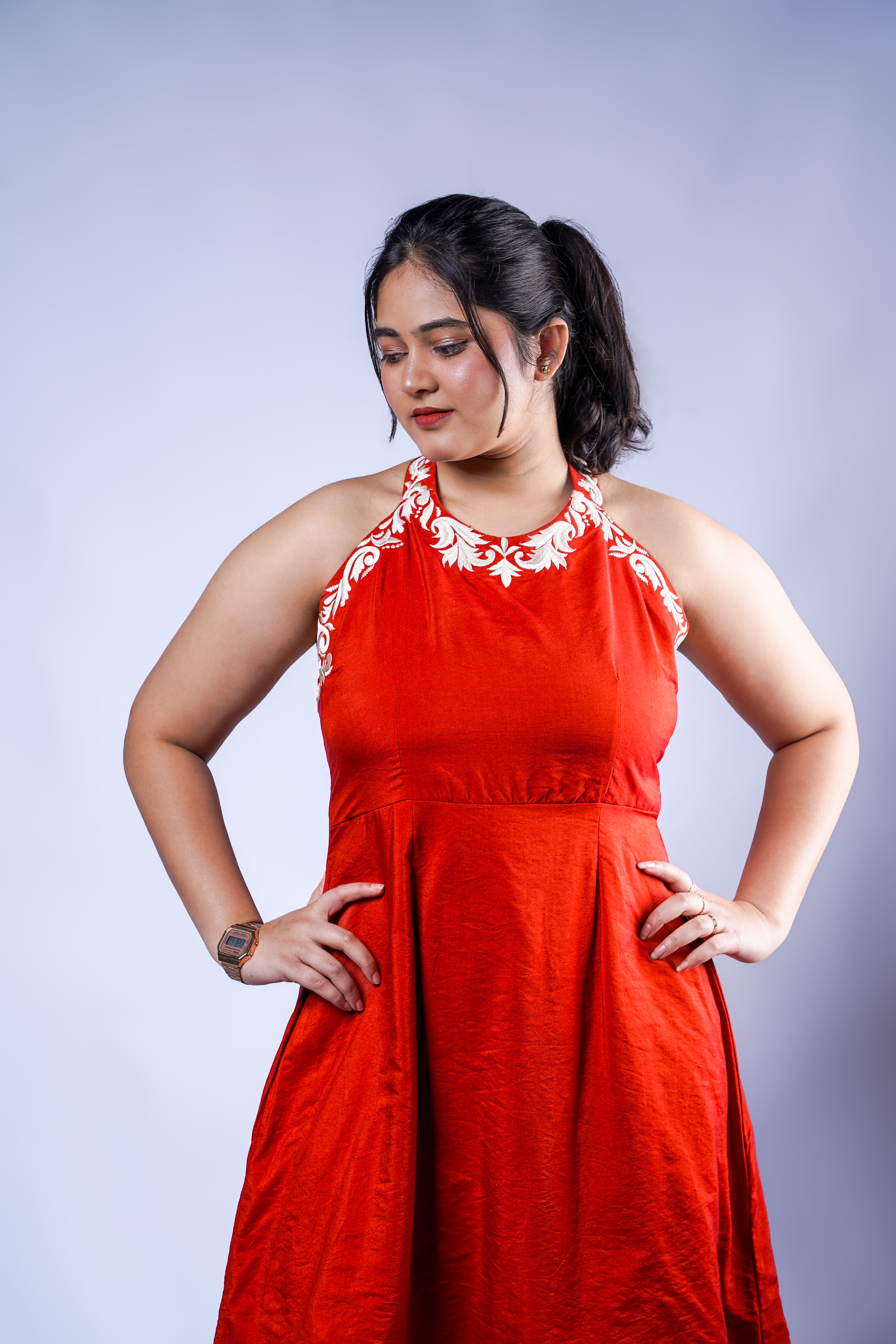 Trevae’s Rust  Sunset Dress