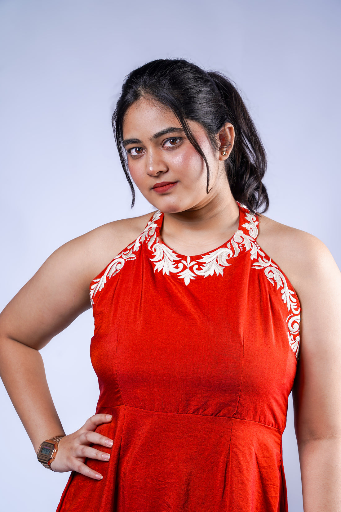 Trevae’s Rust  Sunset Dress