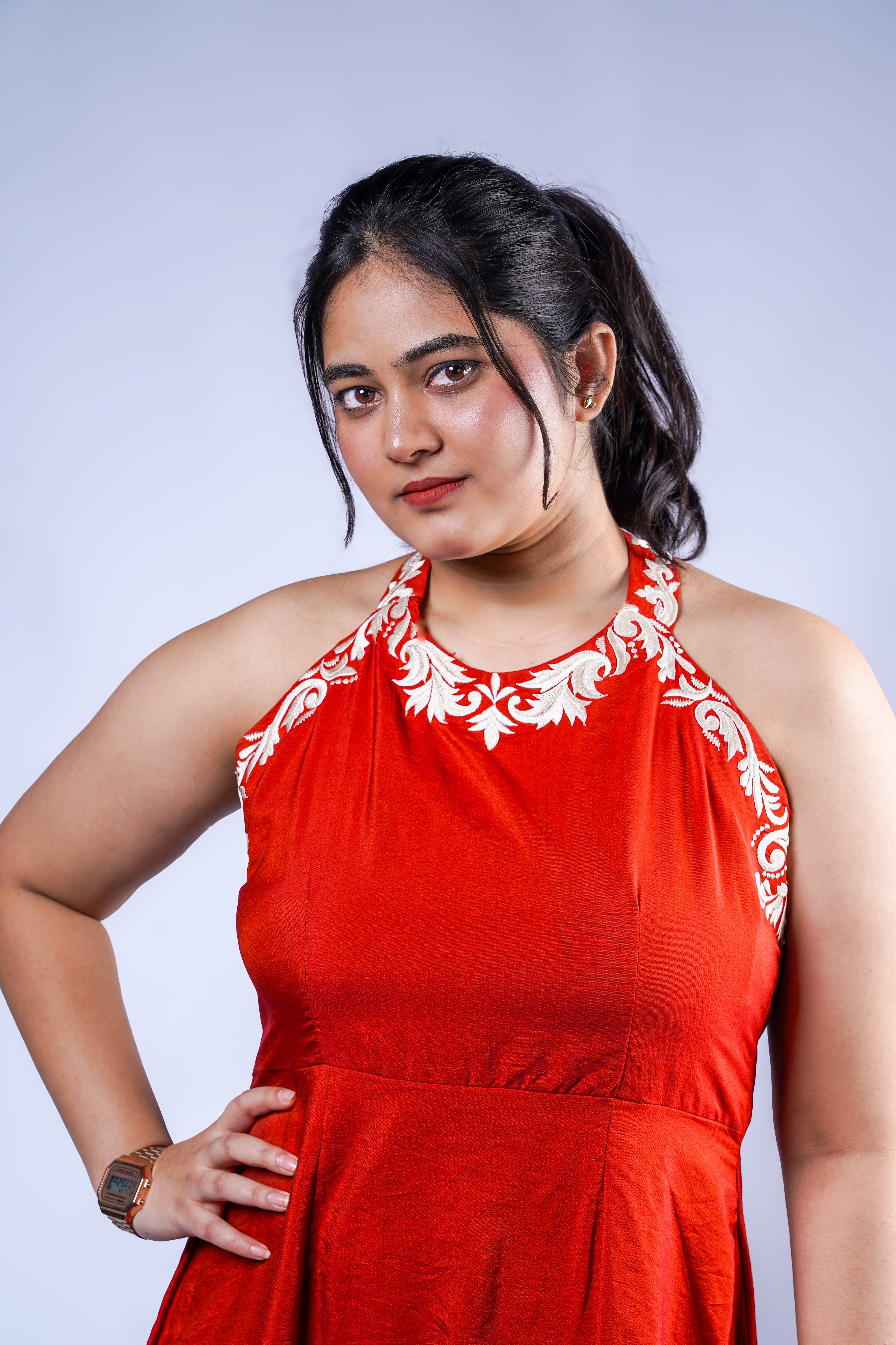 Trevae’s Rust  Sunset Dress