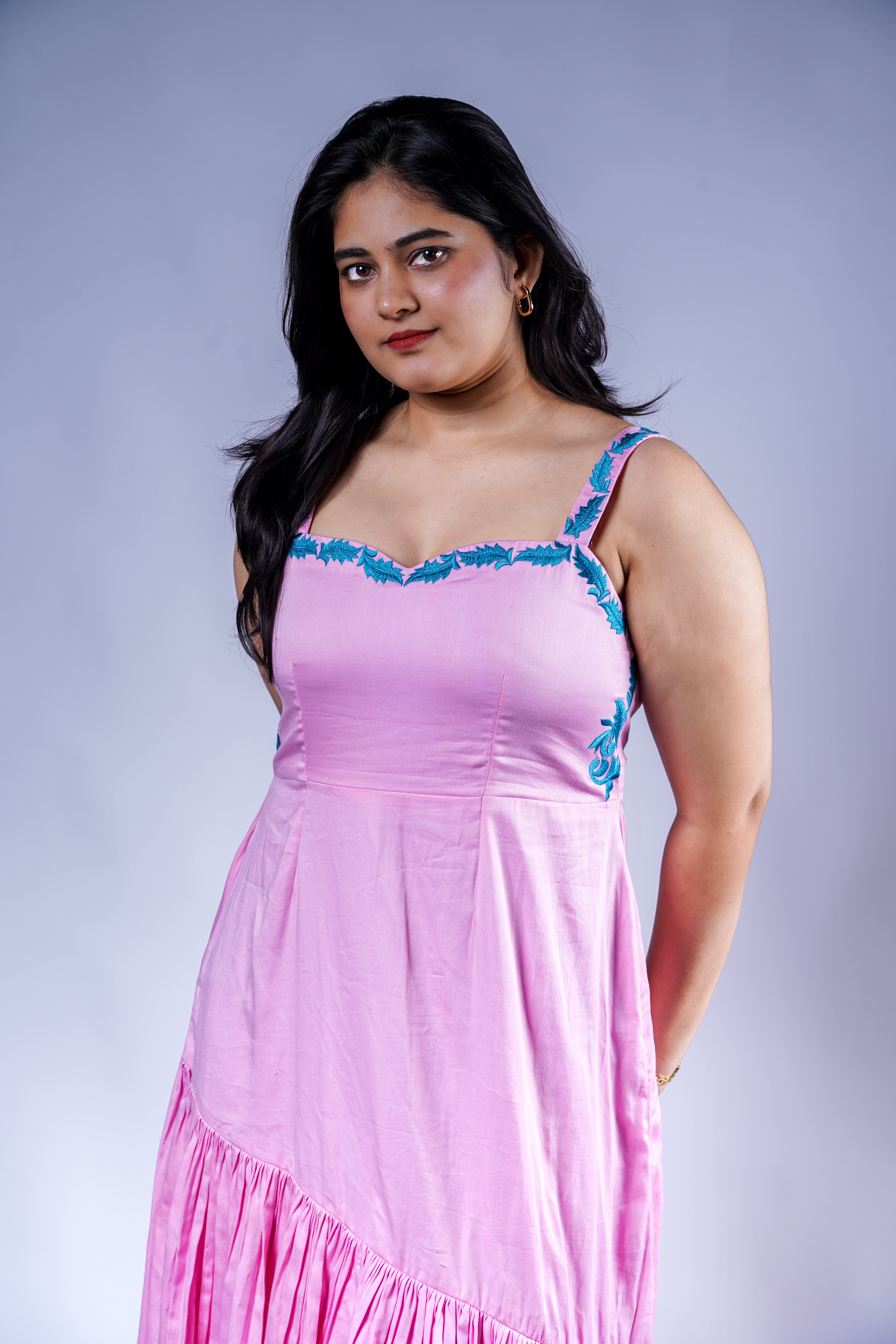 Trevae’s Drift  Gathered  Midi Dress