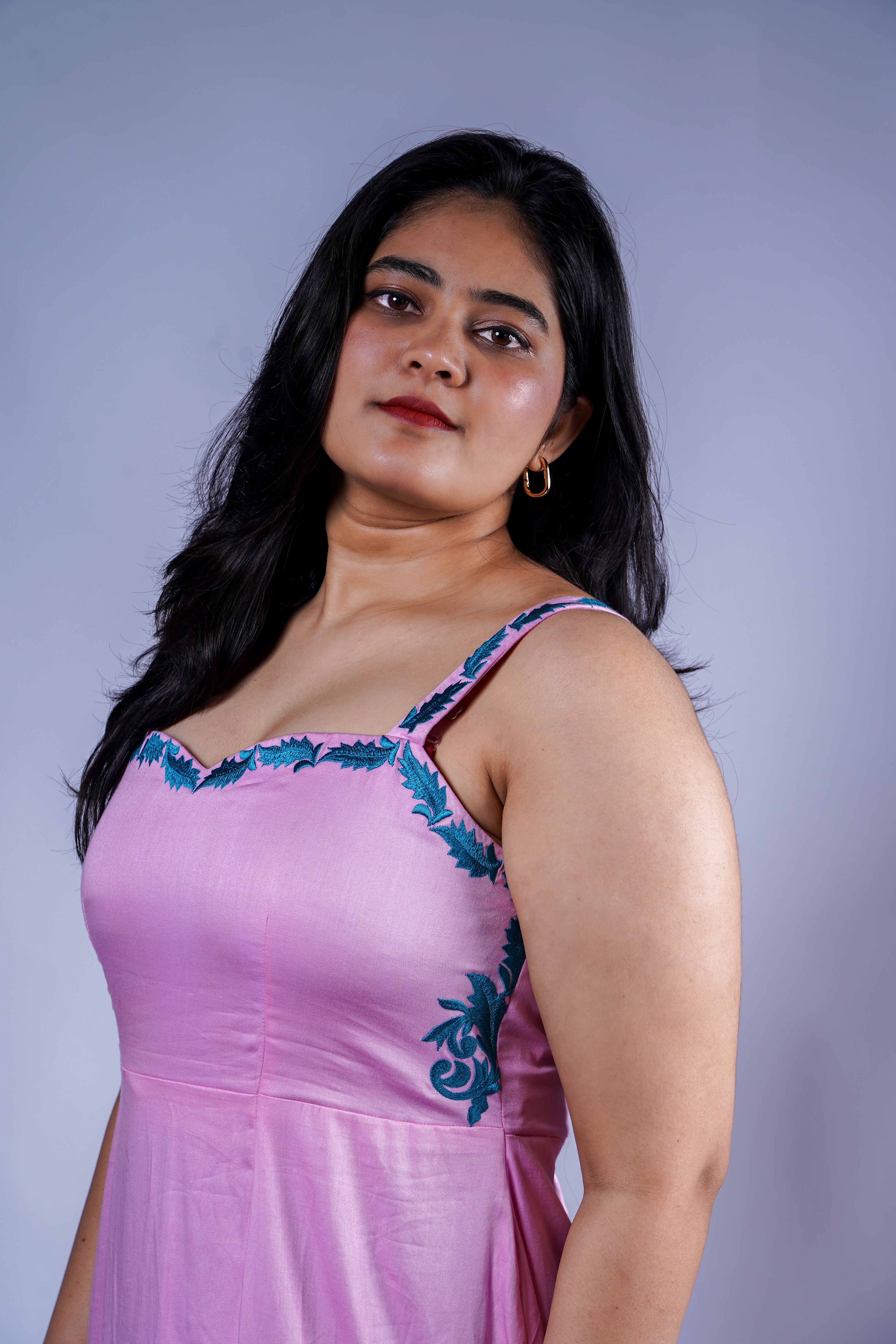 Trevae’s Drift  Gathered  Midi Dress