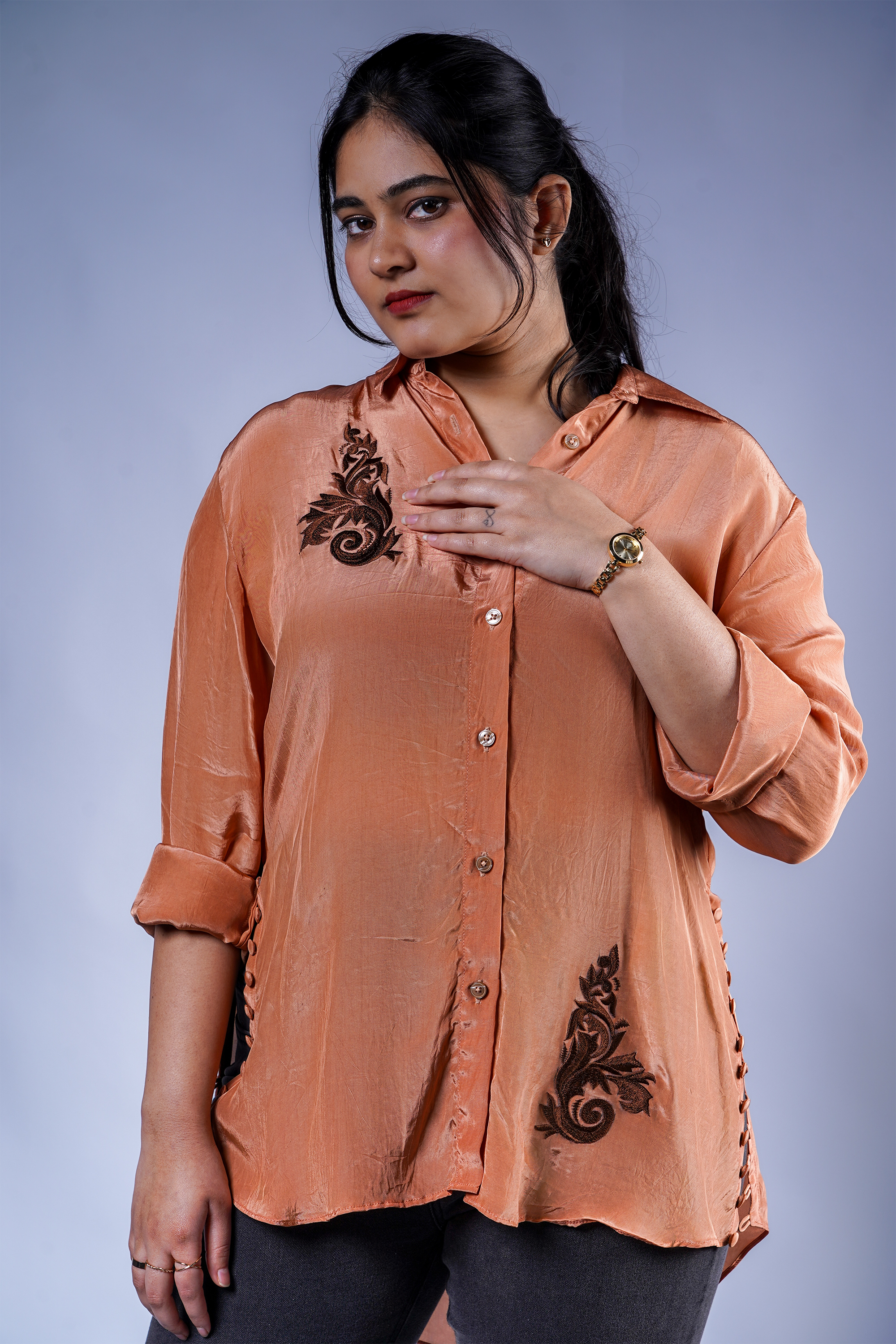 Trevae’s  Blush  Petal  Shirt