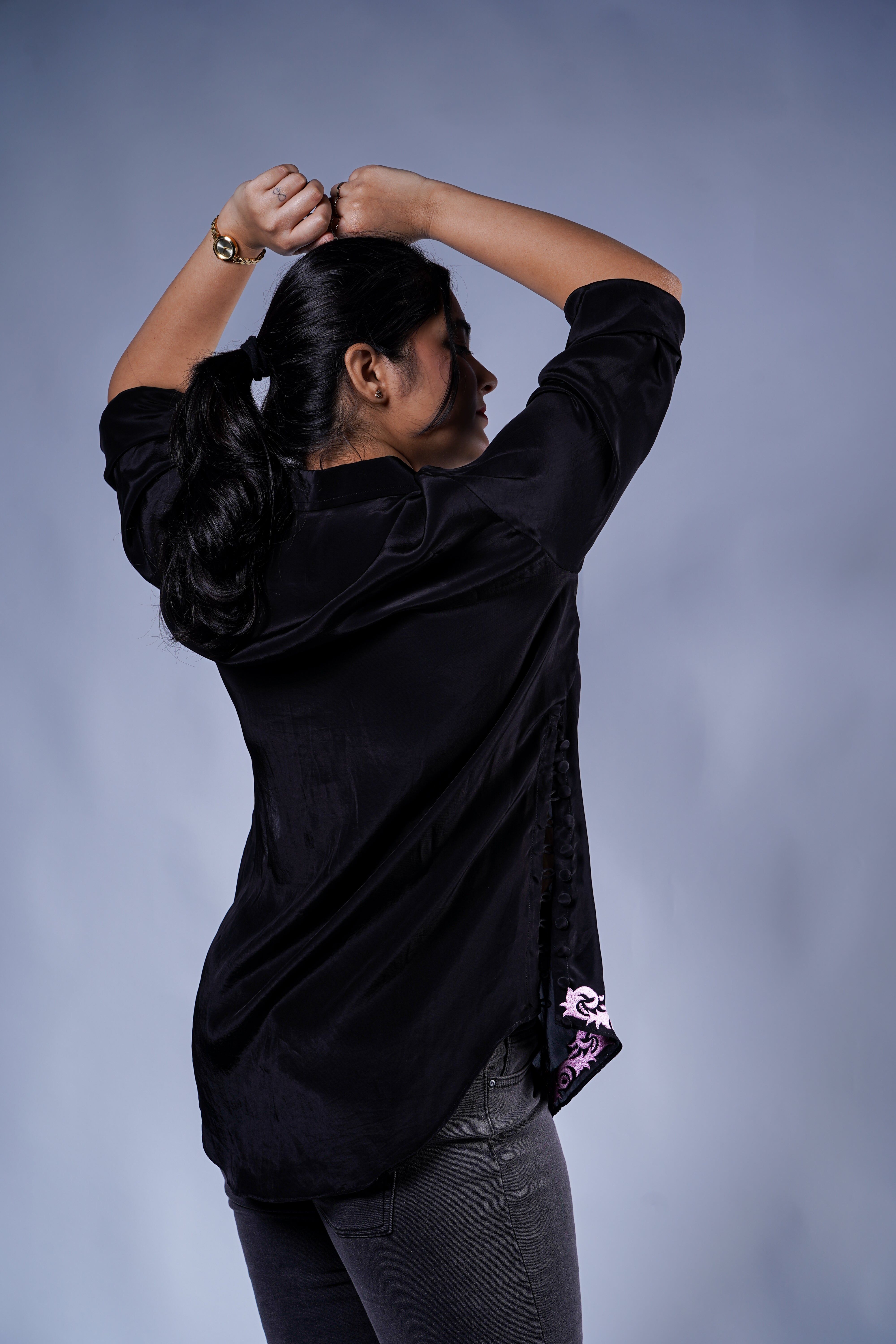 Trevae’s  Midnight   Bloom  Shirt
