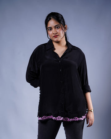 Trevae’s  Midnight   Bloom  Shirt