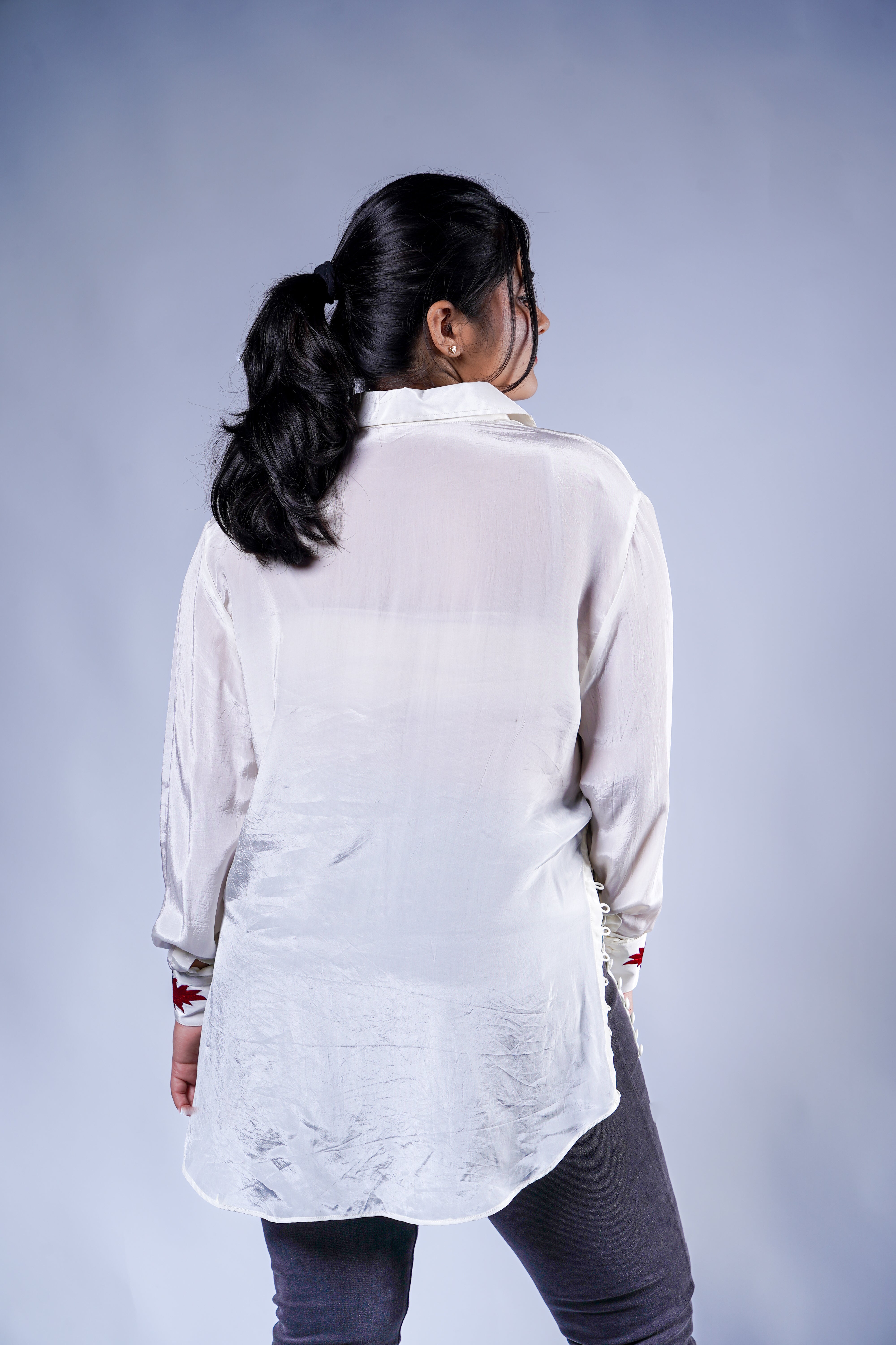 Trevae’s Ivory Leaf Shirt