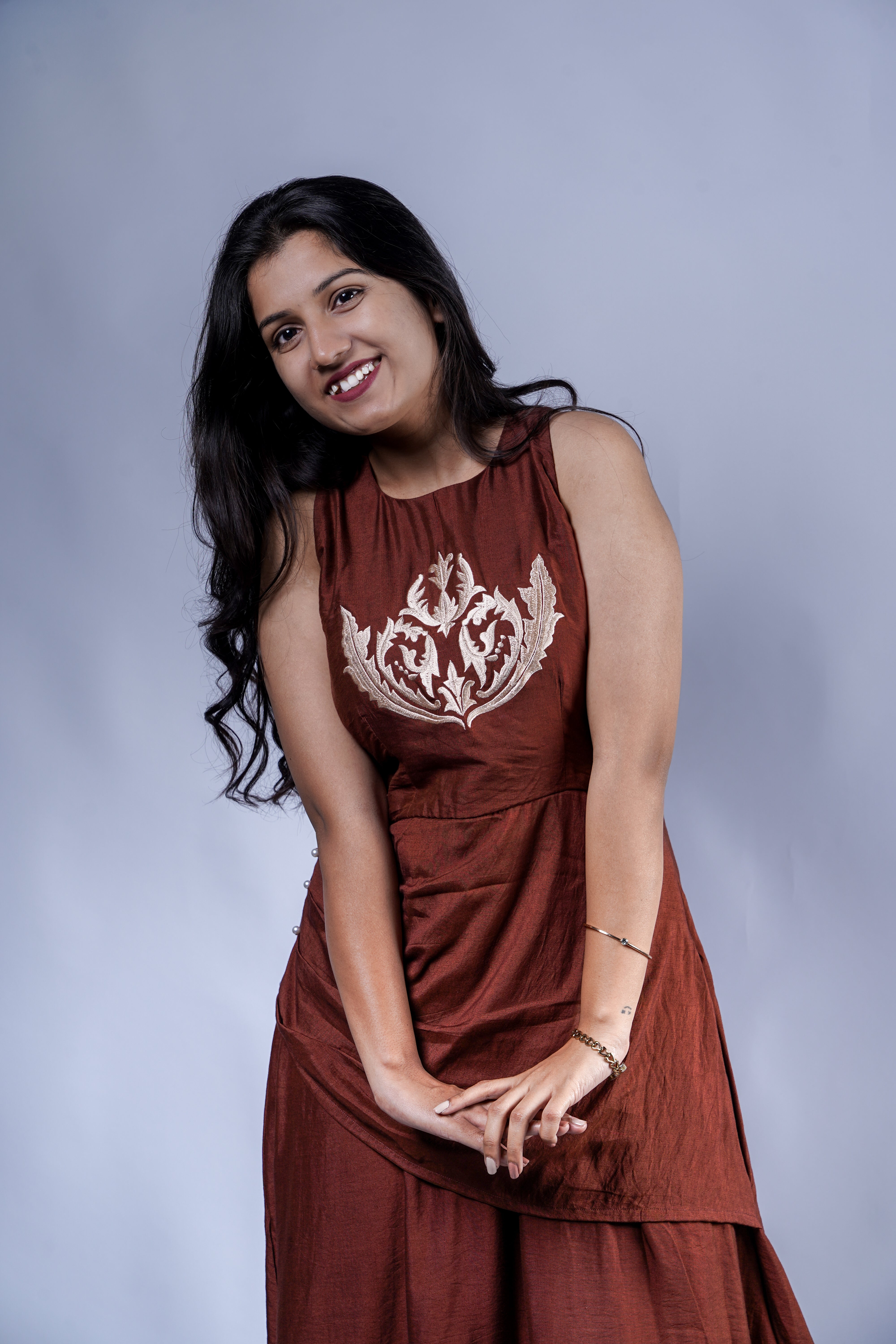 Trevae’s  Earthbound  Halter Midi  Dress