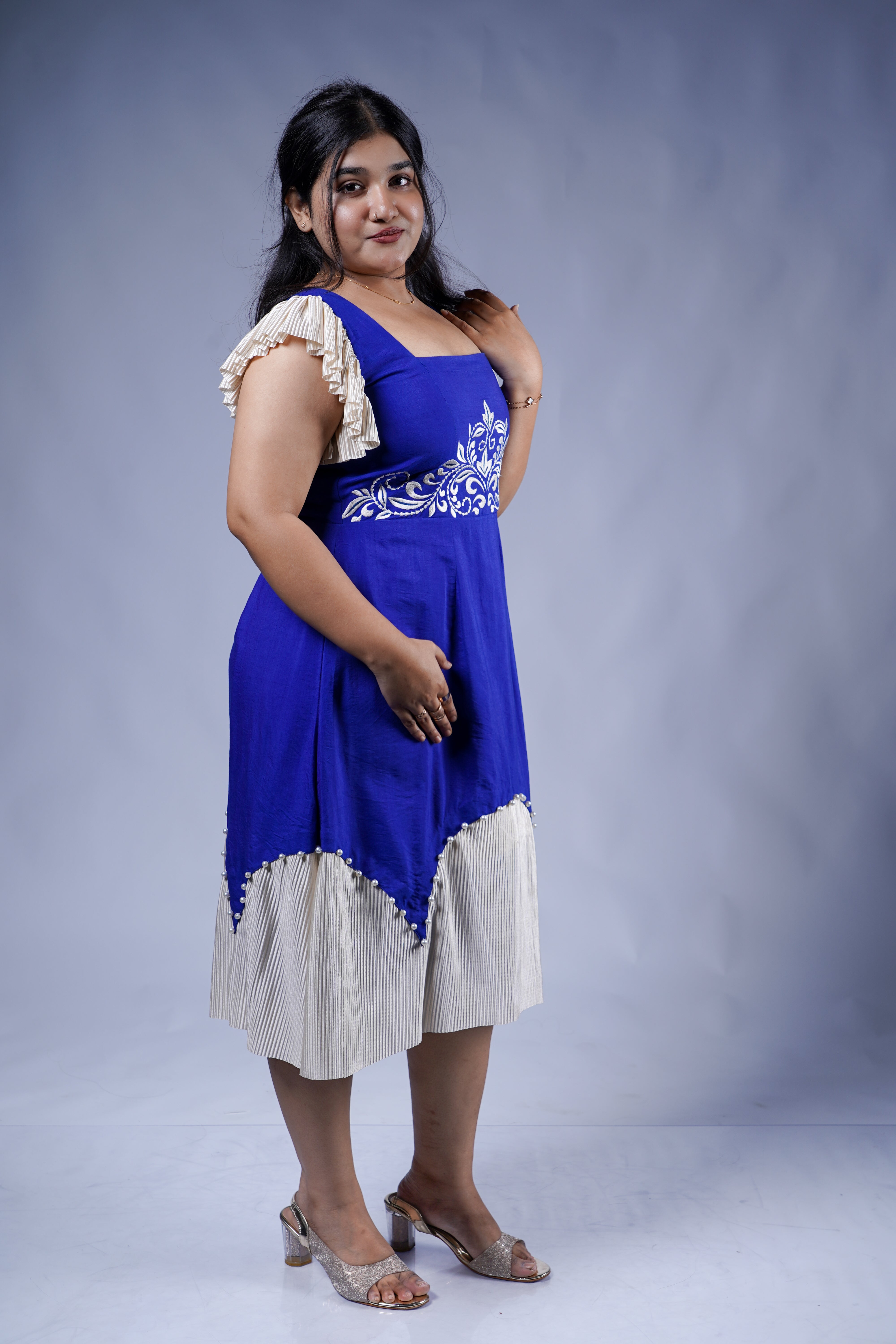 Trevae’s  Indigo Leaf  Muse Dress