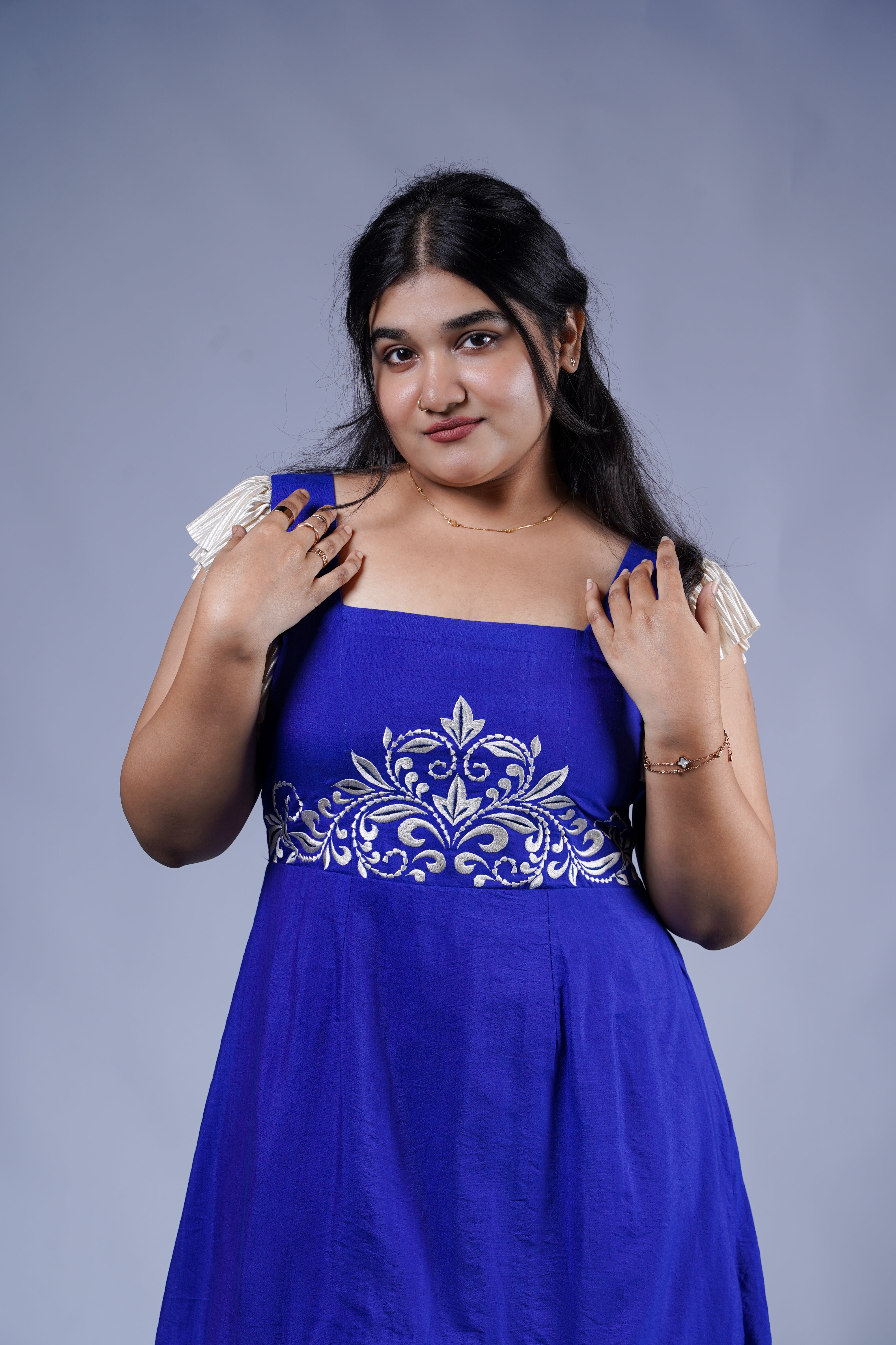 Trevae’s  Indigo Leaf  Muse Dress
