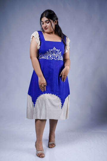 Trevae’s  Indigo Leaf  Muse Dress