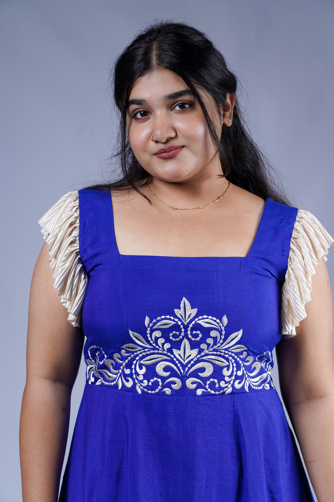 Trevae’s  Indigo Leaf  Muse Dress