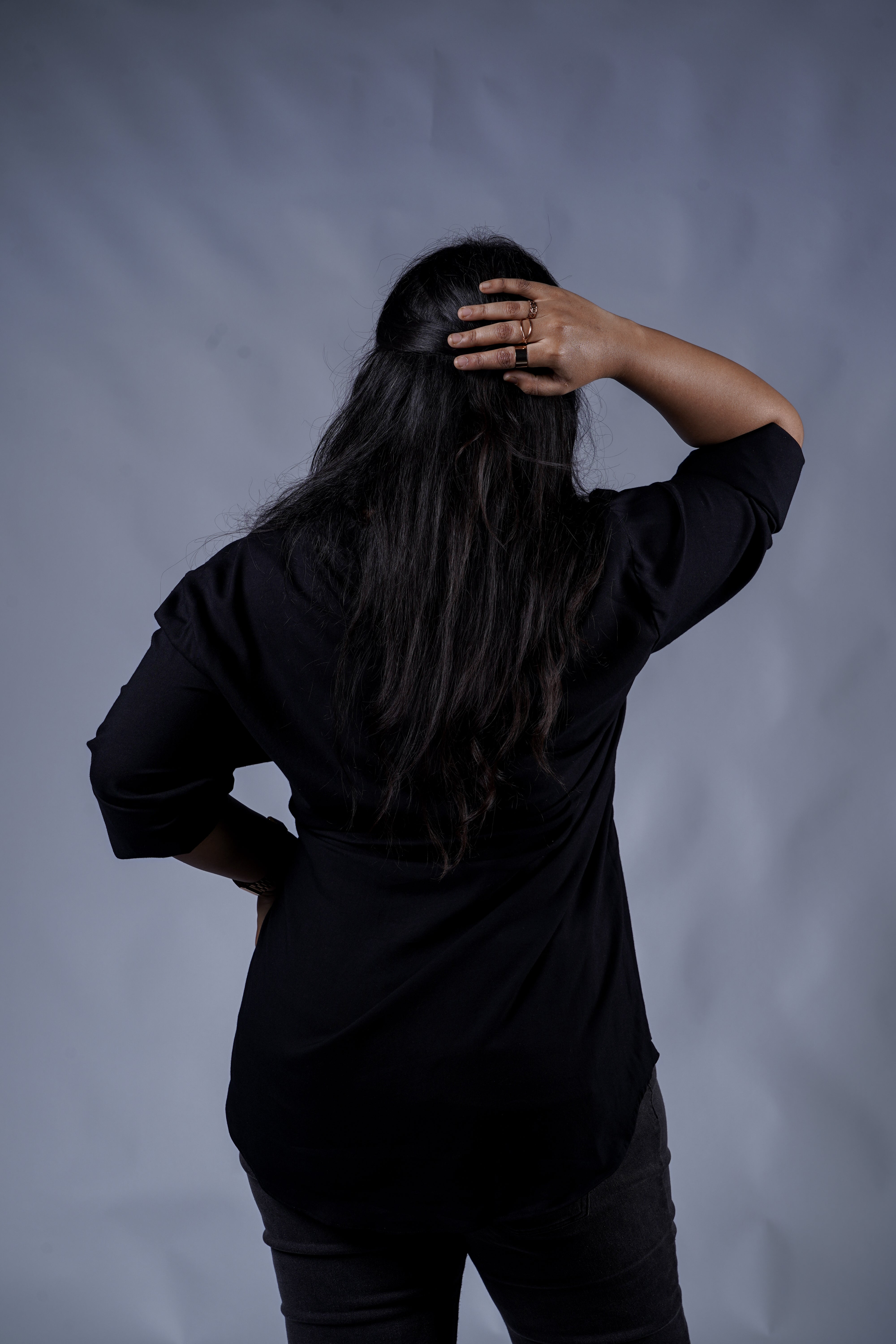 Trevae’s  Midnight  Vine  Wrap  Shirt