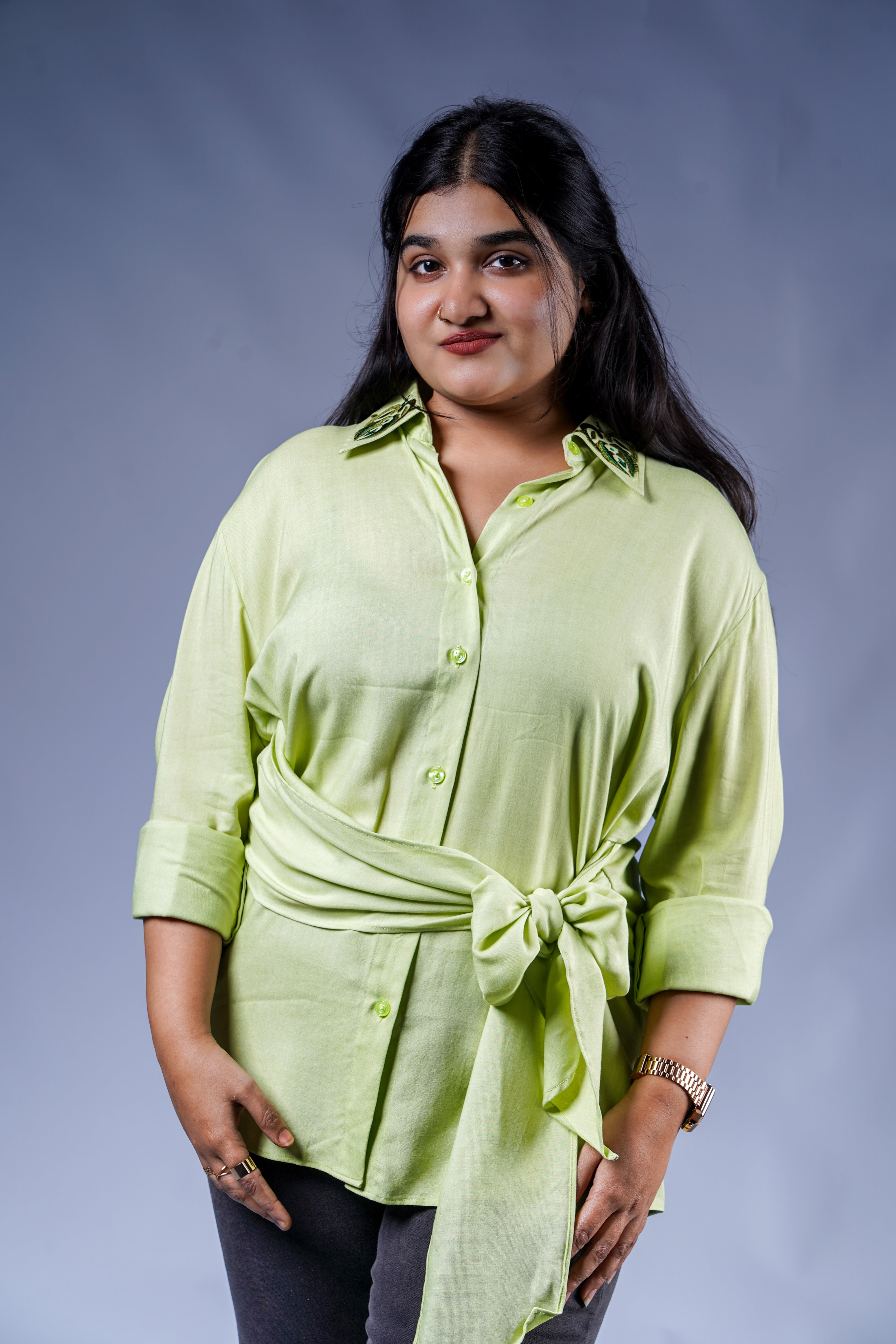 Trevae’s  Fernveil  Wrap  Shirt