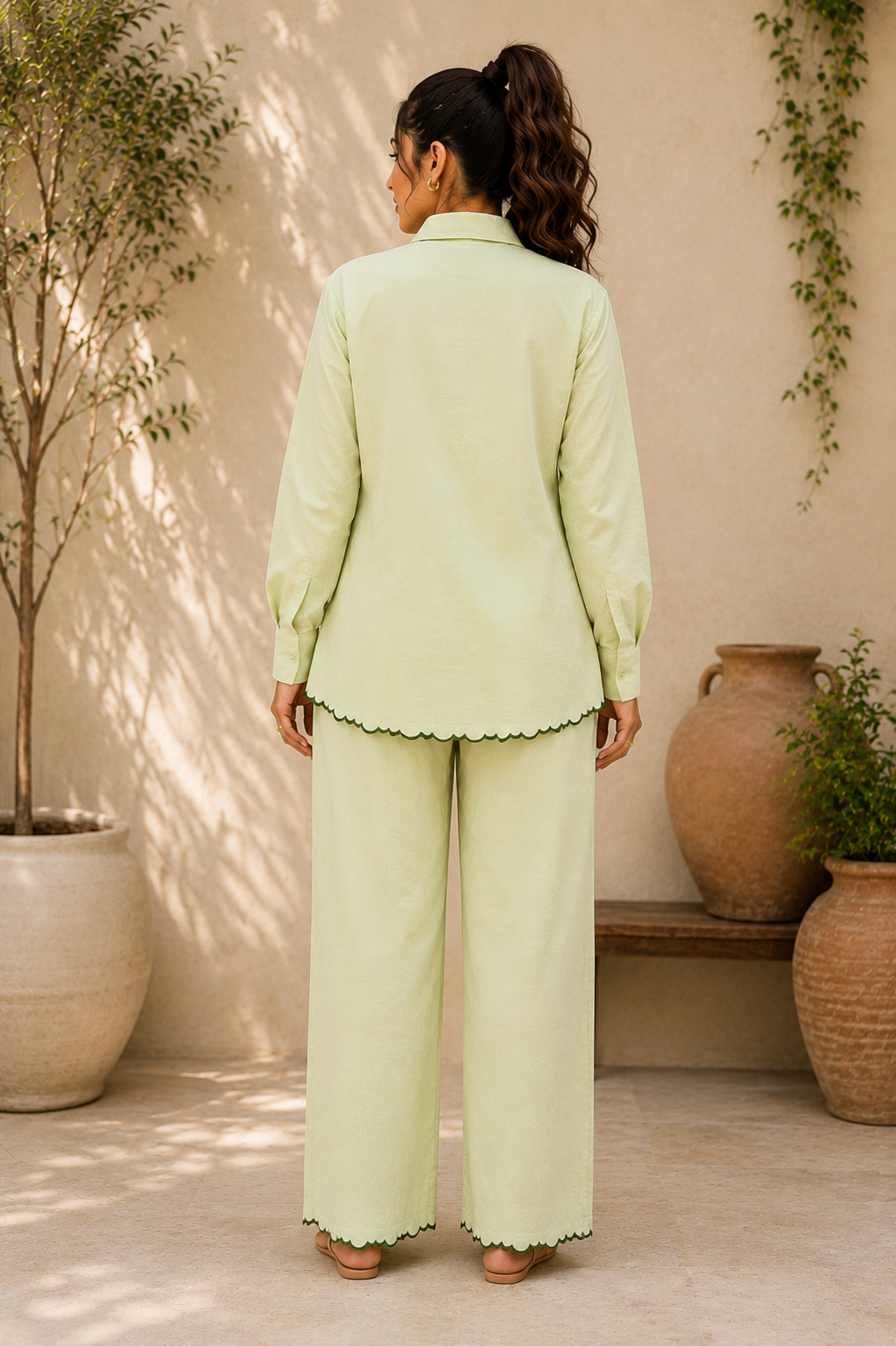 Trevae Pista Scallop Co-Ord Set