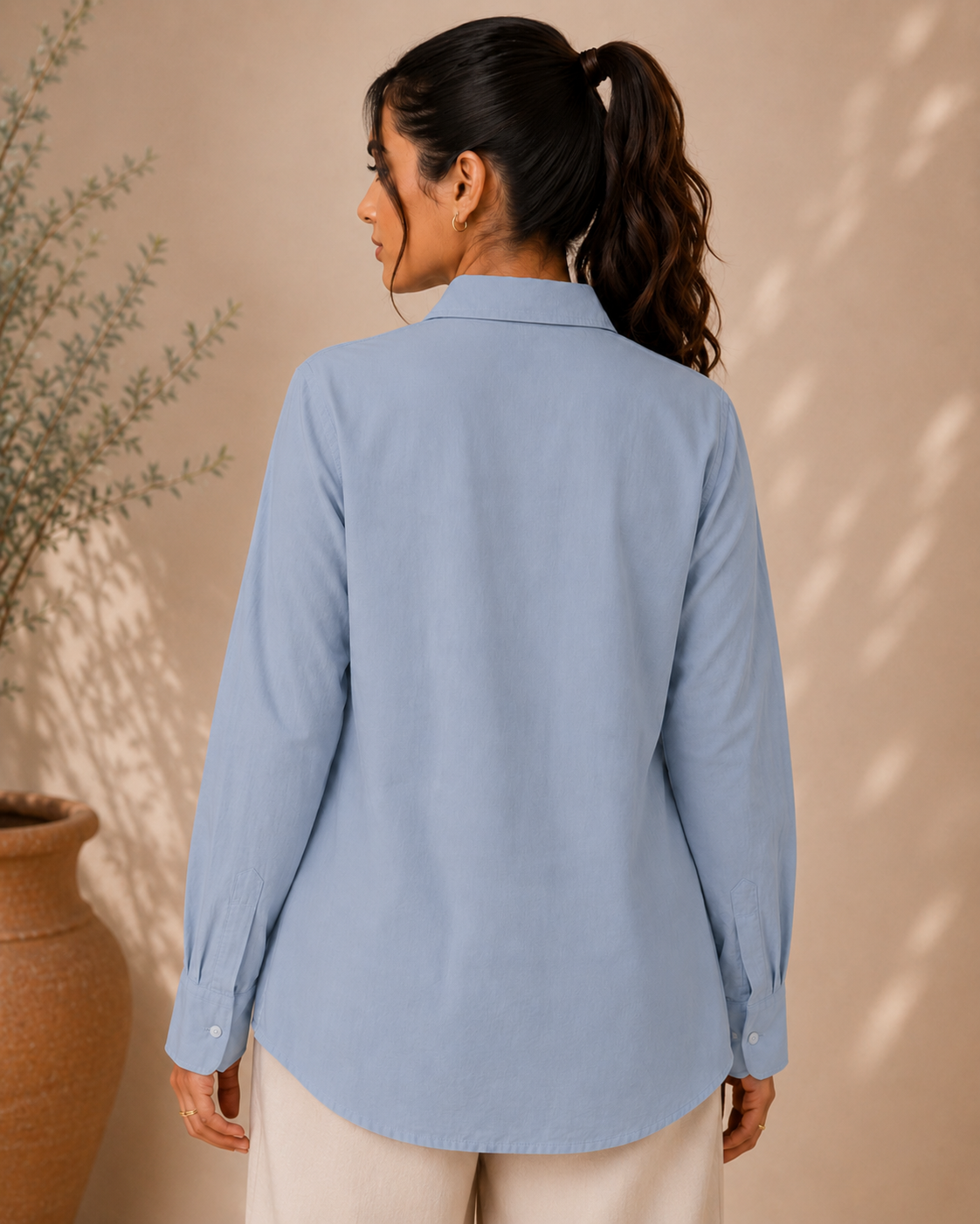 Trevae Morning Mist Pintuck Shirt