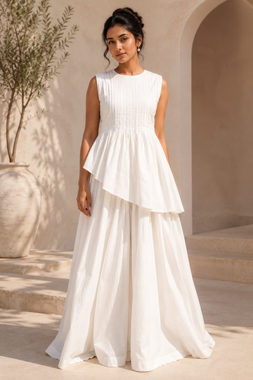 Trevae Pearl Pinset Layered Skirt Set