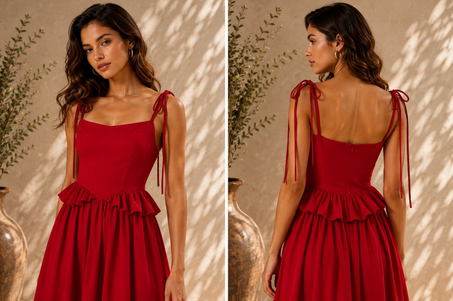 Trevae Roselle Tie Skirt Set