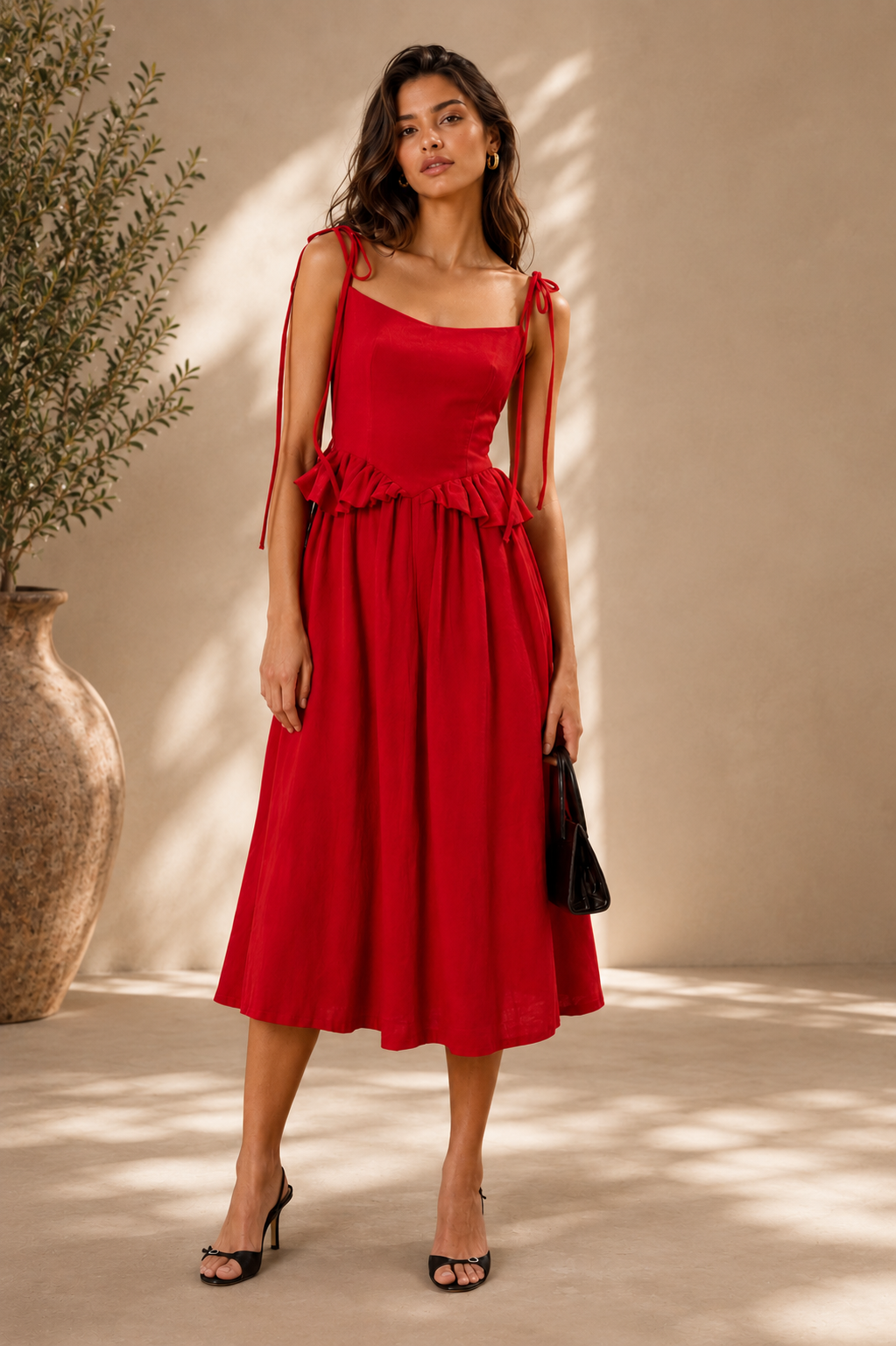 Trevae Roselle Tie Skirt Set