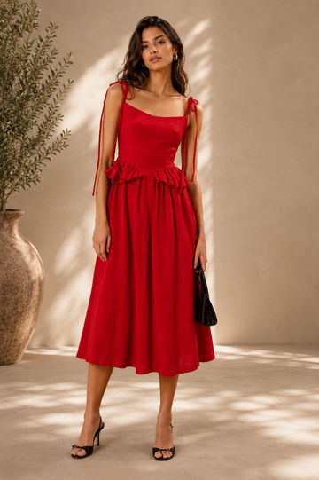Trevae Roselle Tie Skirt Set